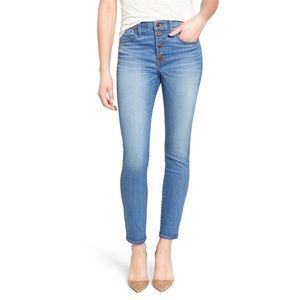 Madewell 9” HighRiser Button Through Skinny Skinny